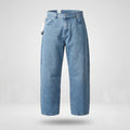Men’s Light Blue Baggy Straight Fit Jeans – Ultra-Lightweight & Breathable Denim